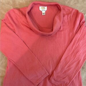 Talbots Pink Cowl Neck Sweater